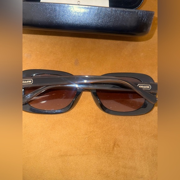 Coach Brown Sunglasses with Tortoise Shell Frame - Picture 2 of 3